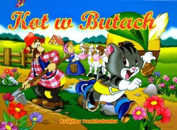 Kot W Butach Książka Rozkładanka (twarda) [KSIĄŻKA]