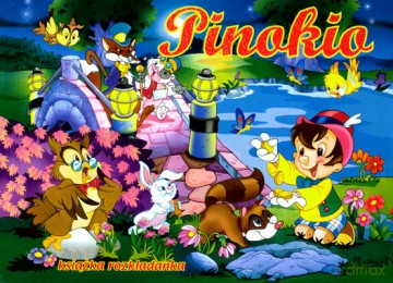 Pinokio Książka Rozkładanka (twarda) [KSIĄŻKA]