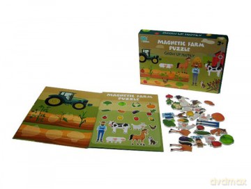 Gra magnetyczna Puzzle farma 8326-6 [GRA]