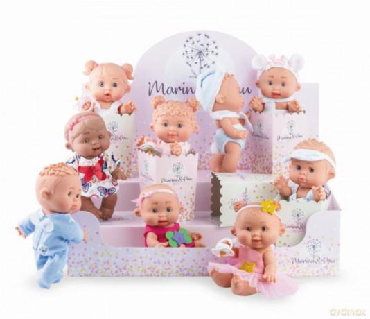 Hiszpańska Lalka bobas 21 cm Nenotin Little Basic 974 mix