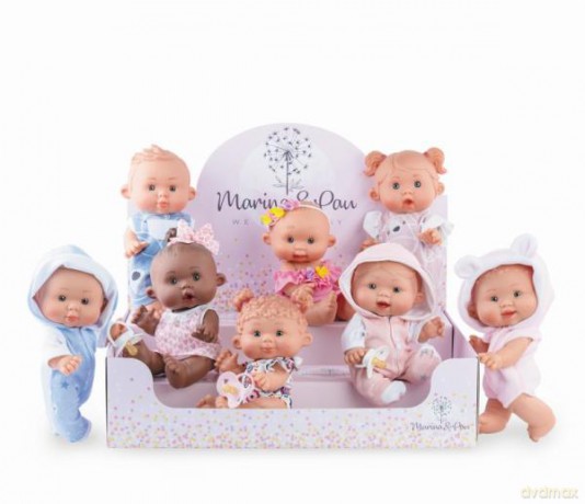 Hiszpańska Lalka bobas 26 cm Nenote w zestawie smoczek 964 mix