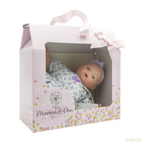 Hiszpańska Lalka bobas 26 cm Suenecitos w zestawie smoczek 102 mix