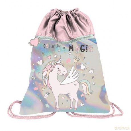 Holograficzny worek na buty z jednorożcem PP19UK-713