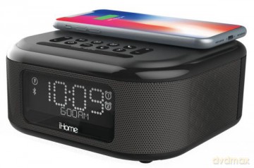 iHome iBTW23 Zegar/ radio/ głośnik Bluetooth; Ładowanie telefonu poprzez indukcję Qi Wireless lub USB