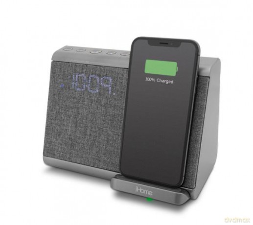 iHome iBTW39 Zegar/ głośnik Bluetooth; Ładowanie indukcyjne oraz poprzez USB