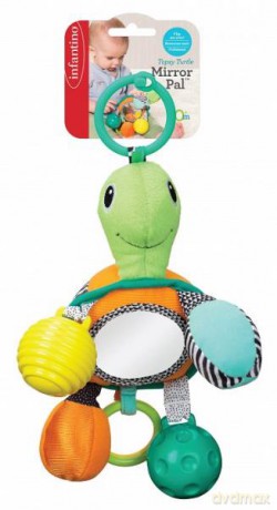 Infantino 216322 Zawieszka Żółw z lusterkiem