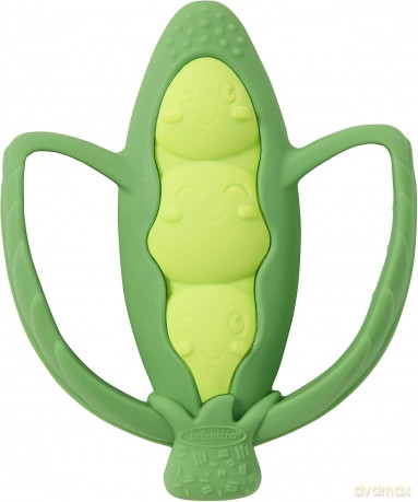 Infantino 316577 Silikonowy gryzaczek Groszek [GRA]