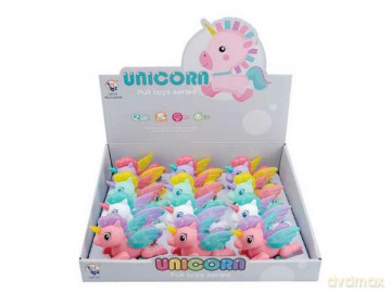 Jednorożec Unicorn nakręcany na naciąg światło BZ2727 BIGTOYS mix