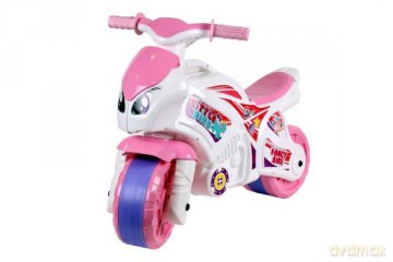 Jeździk Motocykl biało - różowy TechnoK 5798