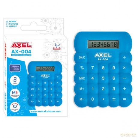 Kalkulator AXEL AX-004 niebieski silikonowy 457667