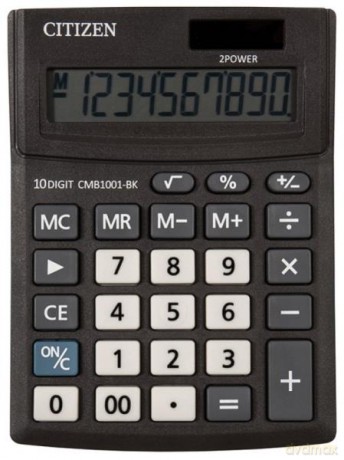 Kalkulator biurowy CITIZEN cmB1001-BK Business Line, 10-cyfrowy, 137x102mm, czarny CI- cm
