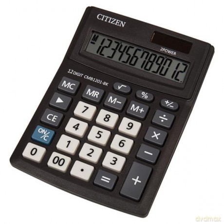 Kalkulator CITIZEN cmB1201-BK Buisnes Line 12cyfr, 137mm x 102mm, czarny