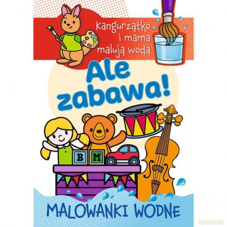Kangurzątko i mama malują wodą. Malowanki wodne. Ale zabawa 09604