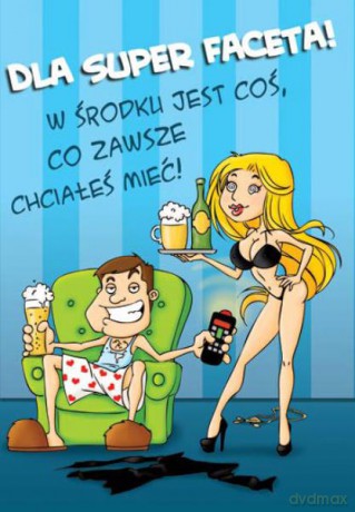 Karnet złoty "Dla super faceta"