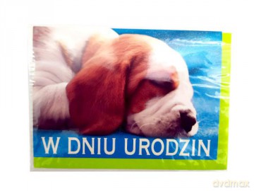 Karnet złoty urodzinowy