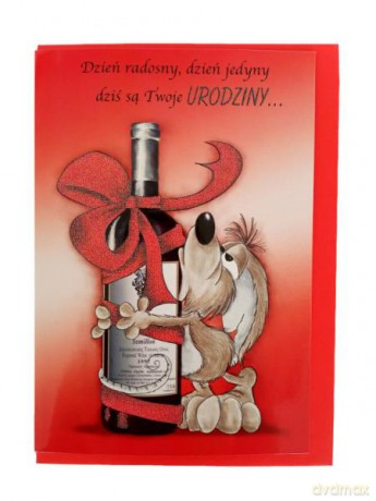 Karnet złoty Urodziny