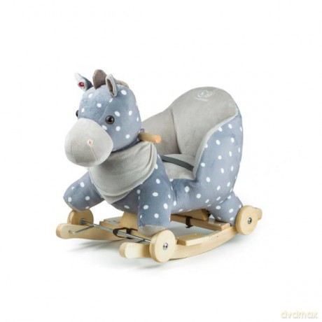 Kinderkraft konik na biegunach z funkcją jeździka szary