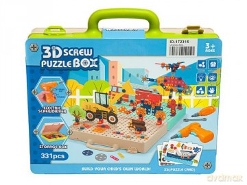 Klocki 3D Pojazdy 331el w walizce 541740 [KLOCKI]