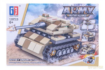 Klocki Armia, czołg SU-100 139el 1004080 [KLOCKI]