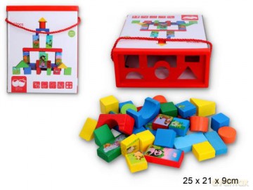 Klocki drewniane zwierzątka Z6388 [KLOCKI]