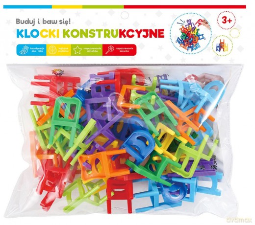Klocki konstrukcyjne - Krzesełka 115351 [KLOCKI]
