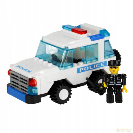 Klocki konstrukcyjne Alleblox Policja 107el 27x17x5 48/96 492822 [KLOCKI]