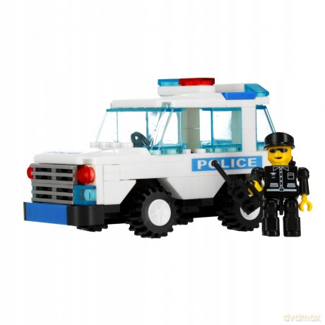 Klocki konstrukcyjne Alleblox Policja 107el 27x17x5 48/96 492822 [KLOCKI]