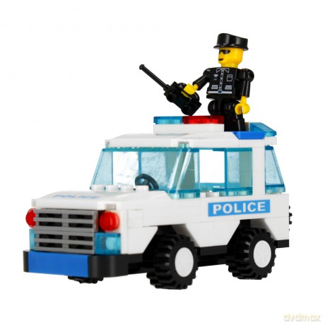 Klocki konstrukcyjne Alleblox Policja 107el 27x17x5 48/96 492822 [KLOCKI]