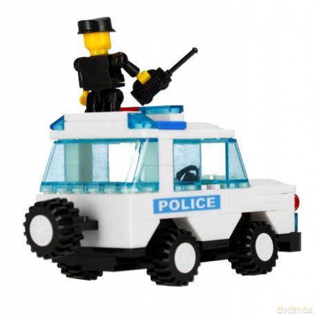 Klocki konstrukcyjne Alleblox Policja 107el 27x17x5 48/96 492822 [KLOCKI]