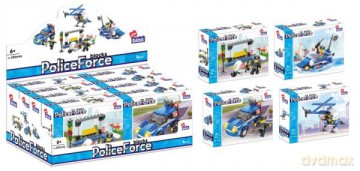 Klocki konstrukcyjne Alleblox policja 96-104el. 478225 mix [KLOCKI]