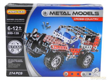 Klocki konstrukcyjne metalowe 274el 510654