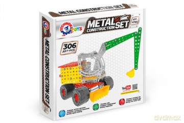 Klocki konstrukcyjne metalowe koparko-ładowrka TechnoK 4784 [KLOCKI]