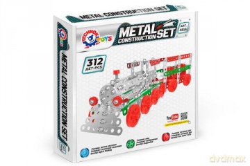 Klocki konstrukcyjne metalowe Pociąg 312el 4814 TechnoK [KLOCKI]
