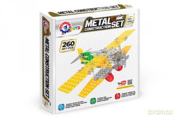 Klocki konstrukcyjne metalowe Samolot 260 el. 4791 TechnoK [KLOCKI]