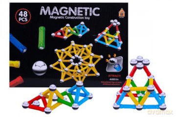 Klocki magnetyczne 48el 1004677 [KLOCKI]