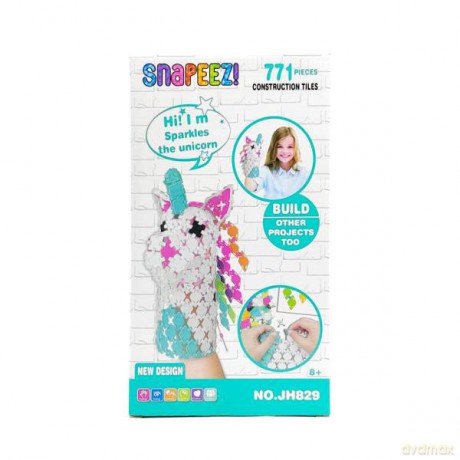 Klocki płytki Snapeez 771 elenentów Jednorożec JH829 [KLOCKI]