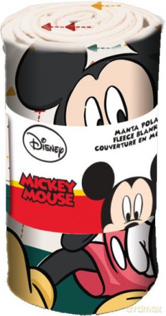 Koc polarowy, 150x100 cm, poliester, gramatura 180g/m2, waga 270g Mickey Mouse WD21391 Kids Euroswan
