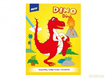 Kolorowanka - połącz kropki Dino 32 strony