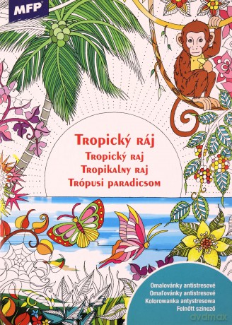 Kolorowanka antystresowa Tropikalny Raj 32strony 210x296 cm