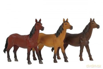 Konie 18-26 cm 3 kolory mix [FIGURKA]