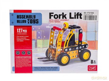 Konstruktor metalowy 127el Wózek widłowy 541566 [KLOCKI]