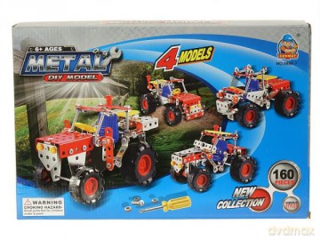 Konstruktor metalowy 4w1 160 el. Traktor 545908