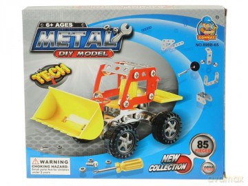 Konstruktor metalowy 85el Spychacz 545557