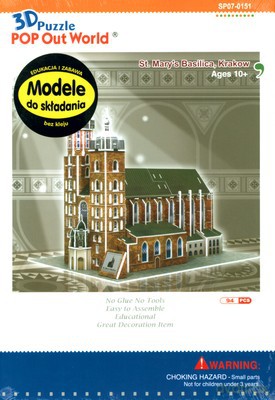 Kościół Mariacki W Krakowie Modele Do Składania 3D (twarda) [KSIĄŻKA]