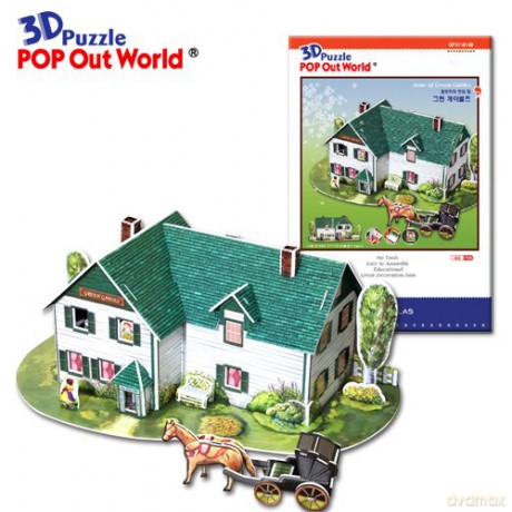 Ania Z Zielonego Wzgórza Modele Do Składania 3D (twarda) [KSIĄŻKA]