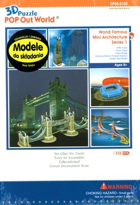 Światowa Architektura 1 Modele Do Składania 3D (twarda) [KSIĄŻKA]