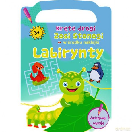 Kręte drogi znosi stonogi. Ćwiczenia ręki. Labirynty KS66782