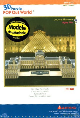 Muzeum Luwr W Paryżu Modele Do Składania 3D (twarda) [KSIĄŻKA]