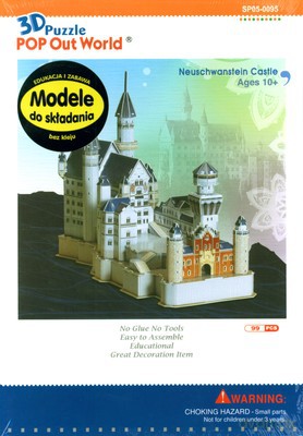 Zamek Bawarski Modele Do Składania 3D (twarda) [KSIĄŻKA]