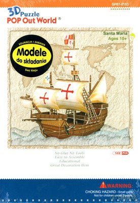 Statek Santa Maria Modele Do Składania 3D (twarda) [KSIĄŻKA]
